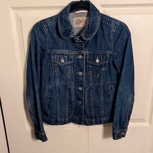 Gap 1969 Limited Edition Women's Dark Blue Denim Jacket with Ruched Back